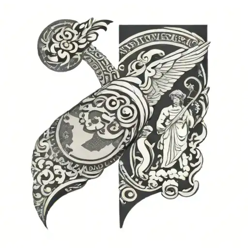 Hawaiian Greek Patriotic Arm Sleeve