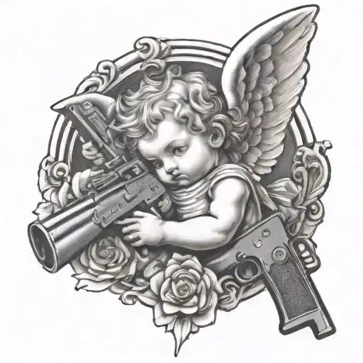Cherub Angel With A Gun