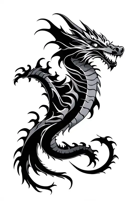 Tribal Smocky Dragon