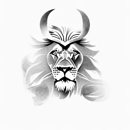 Lion With Spartan With Shild Followed By A Maori