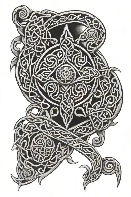 Celtic Sleeve Tattoo Featuring