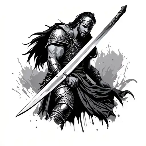 Gladiator With A Sword