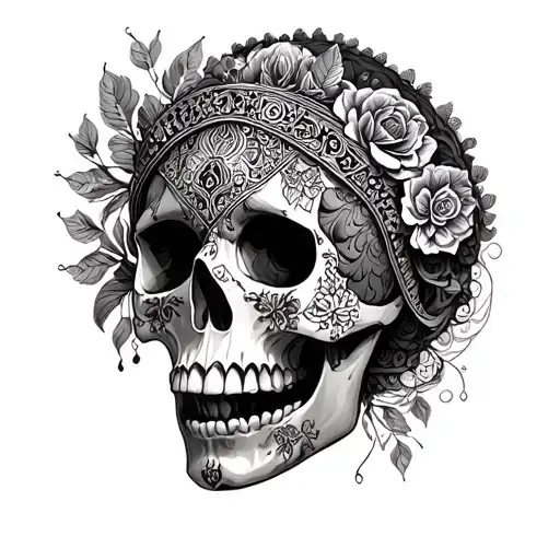 Skull Queen Mandala