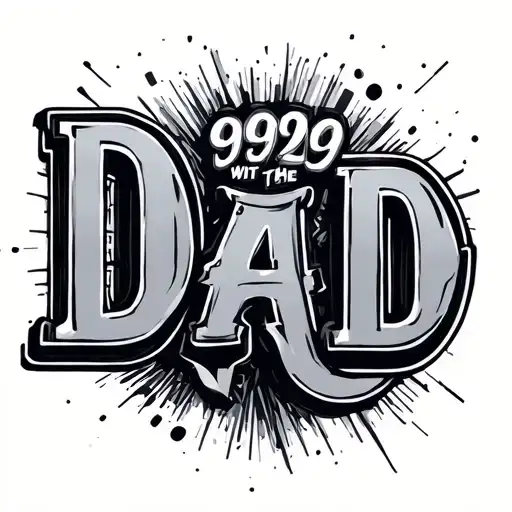 919 With The Word Dad Walking