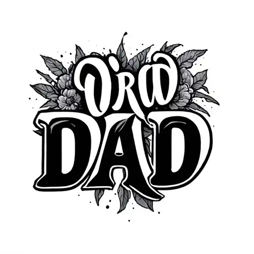 Word Dad With 919 Simple And Elgeant