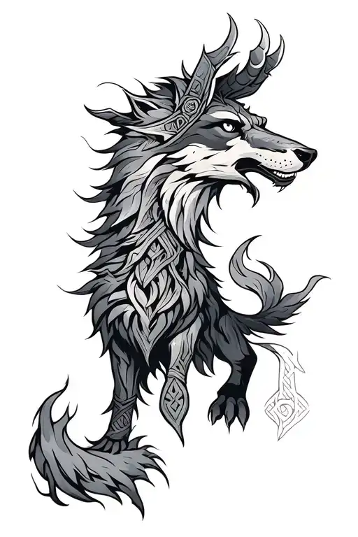Alchemy Inspired Norse Fenrir