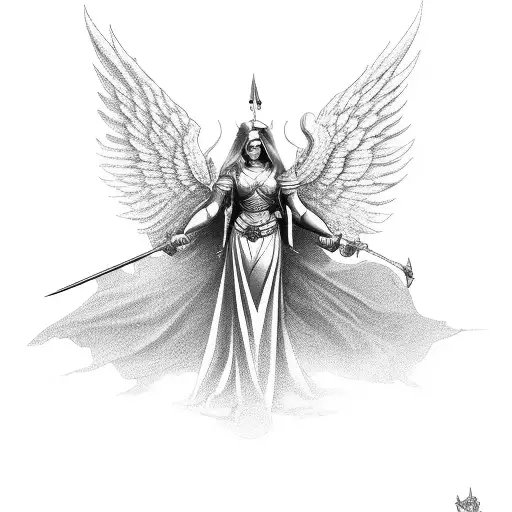 Female Guardian Angel Warrior