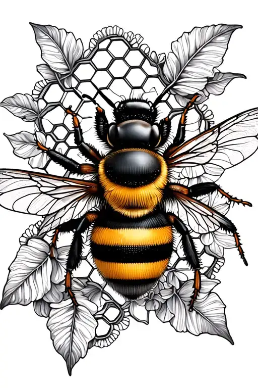 Bee Honeycomb Lace Femine