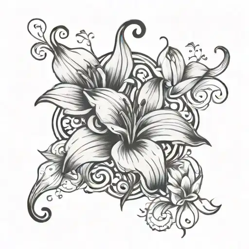 Cat Paw Print And Lily Script Font