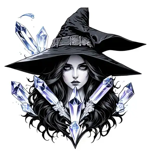 Witch With Crystals