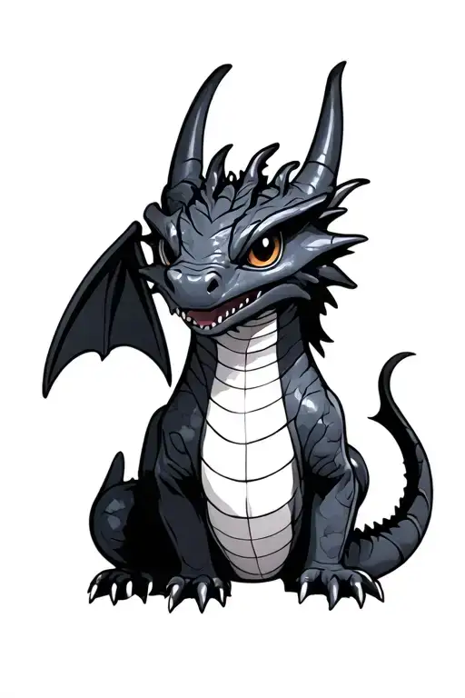 Small Simplistic Toothless Dragon