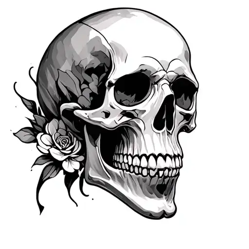 Blackwork Skull