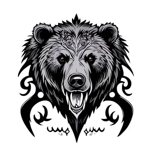Bear And Slavic Symbols
