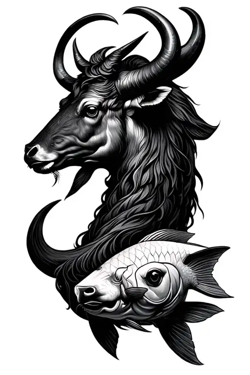Zodiac Signs Taurus And Fisch And Sagittarus
