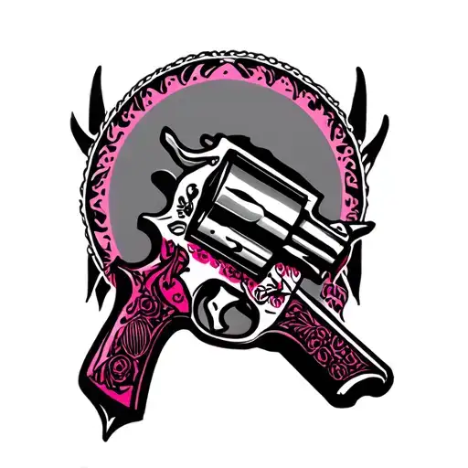 Pink And Cowboy Revolver