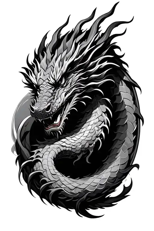 Dragon Wrapped Round