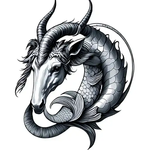 Sagittarius Capricorn And Pisces Tattoo Design Combining