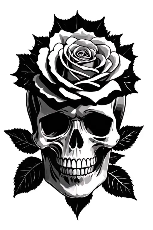 Skull Mandal Rose