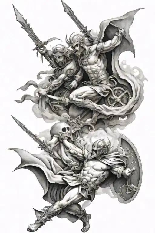 War Between Good And Evil In The Heavens