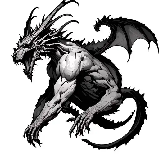 Demons Black And White