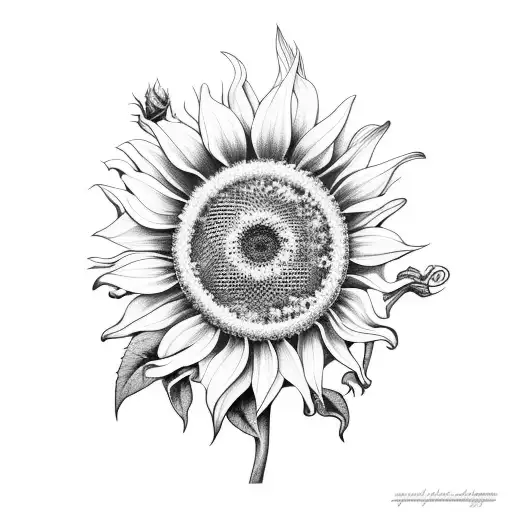 Sunflower And Hibiscus