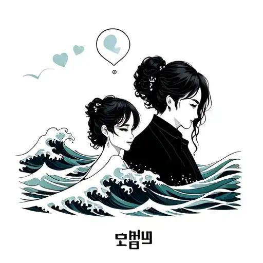 Waves And I Love My Parent's In Korean Language