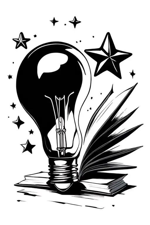 Book Bulb Stars Shiny