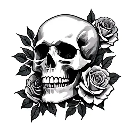 Skull And Roses