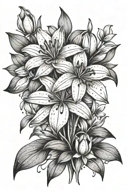 2 Snowdrops And Water Lily Bouquet Wrapped