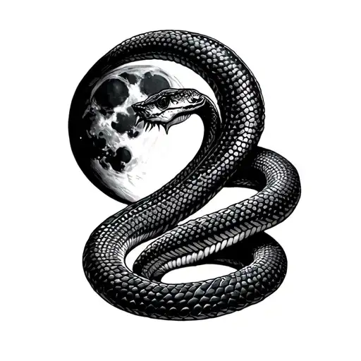 Snake And The Moon