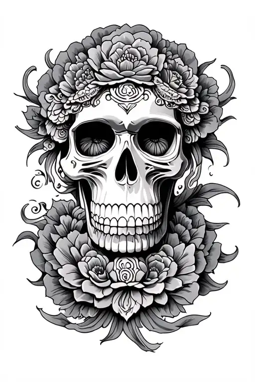 Traditional Chinese Skull