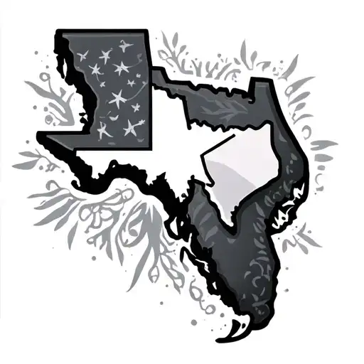 Florida And Texas Merge