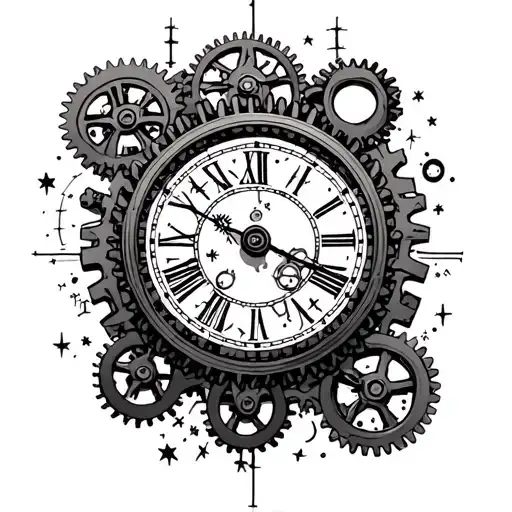 Clock Gears Forming Constellations