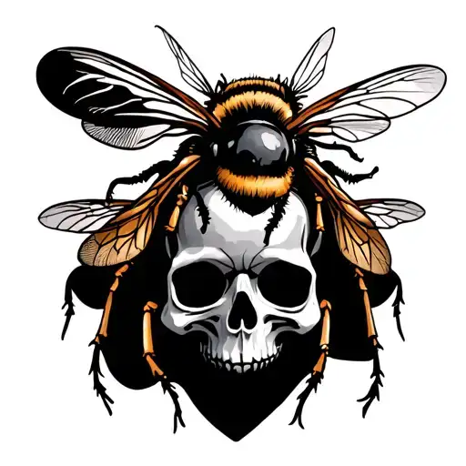 Skull And Bees