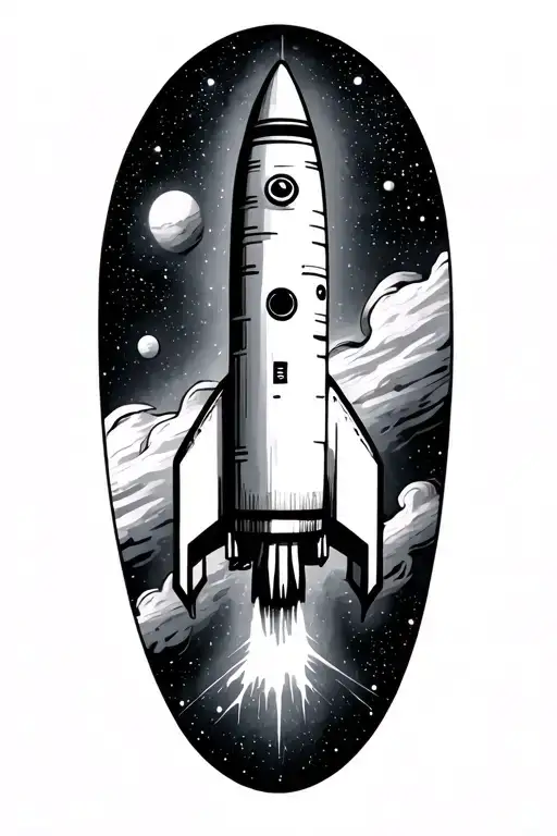 Rocket Ship In Space