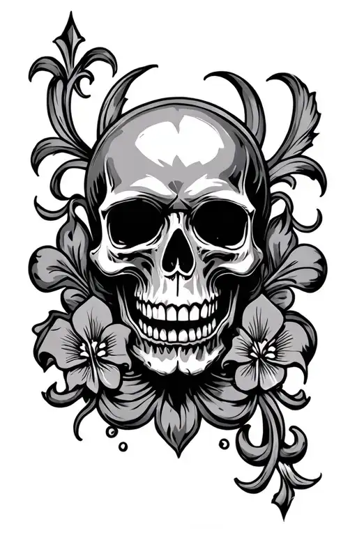 Skull And Fleur-de-lis