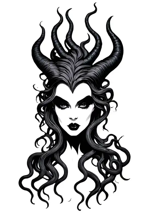 Maleficent And Medusa Combined