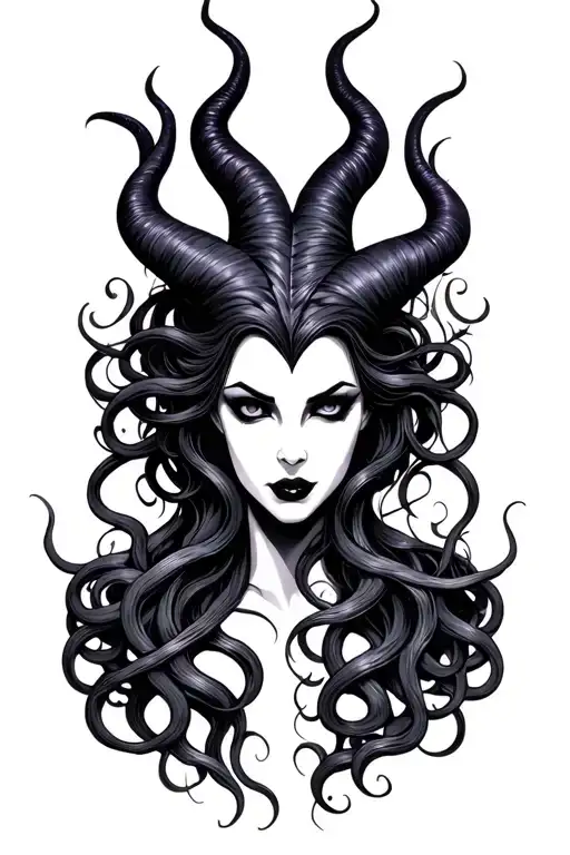 Maleficent And Medusa Combined