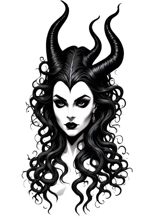 Maleficent And Medusa Combined Together