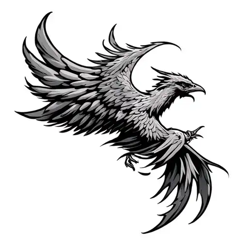 Phoenix With Lettering