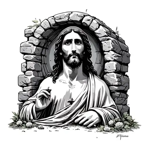 Jesus Resurrection Empty Tomb Stone