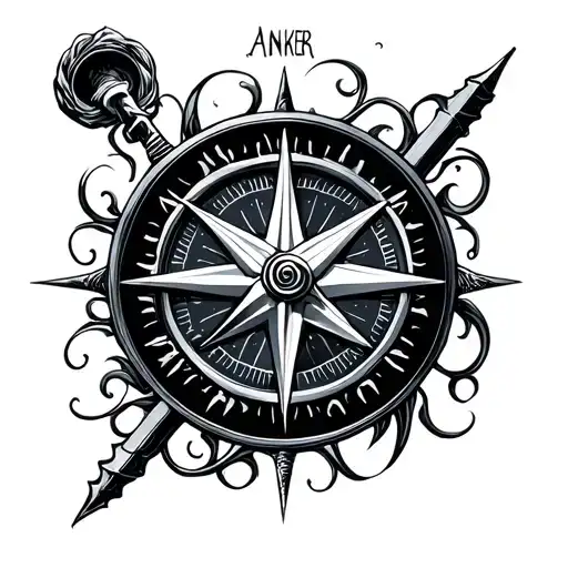 Anker With Compass