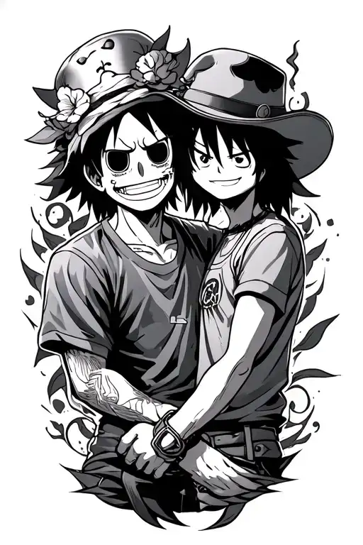 Ruffy Und Ace One Piece