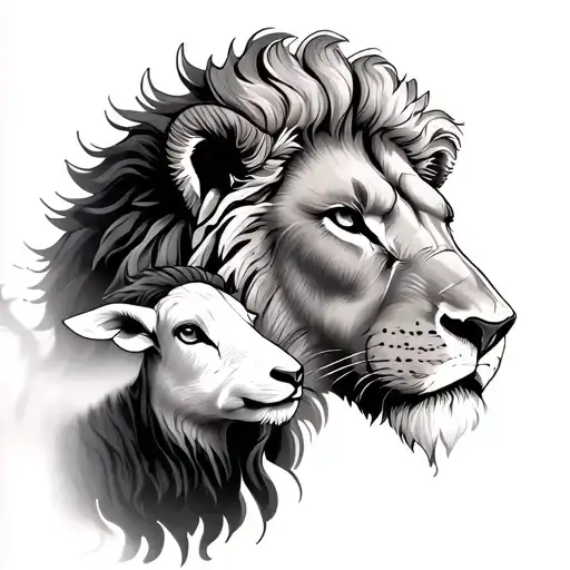 Lion And The Lamb 3 Crosses