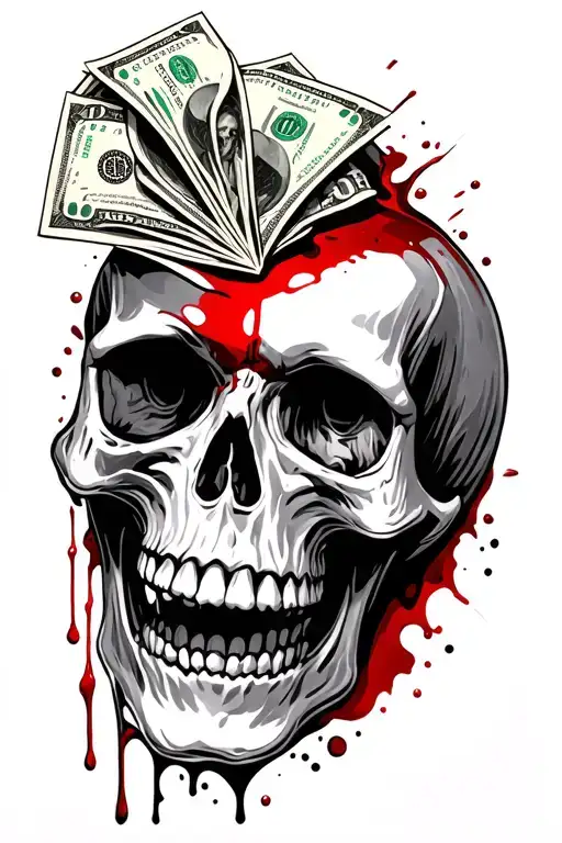 Money Skulls Blood
