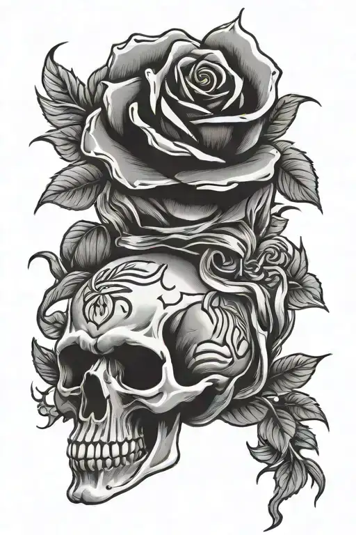 Military Skull Rose