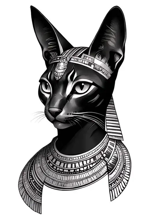 Bastet Egyptian Goddess Head