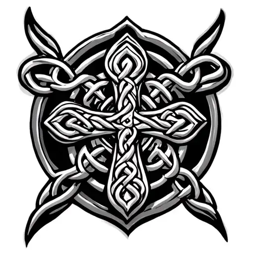 Celtic Cross Intertwined