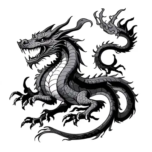 Traditional Seven Headed Dragon