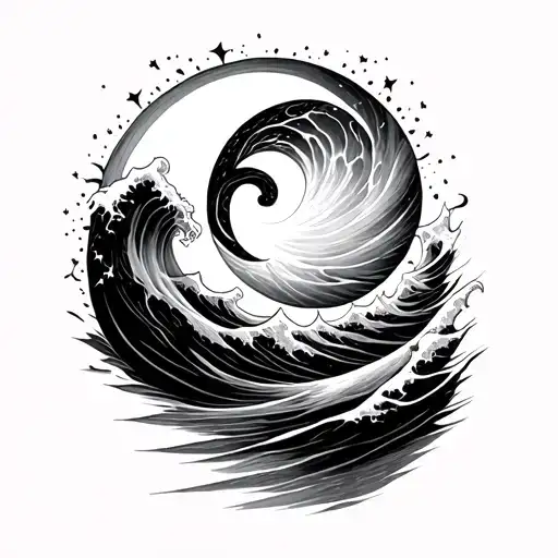 Sun Moon Wave Breaking